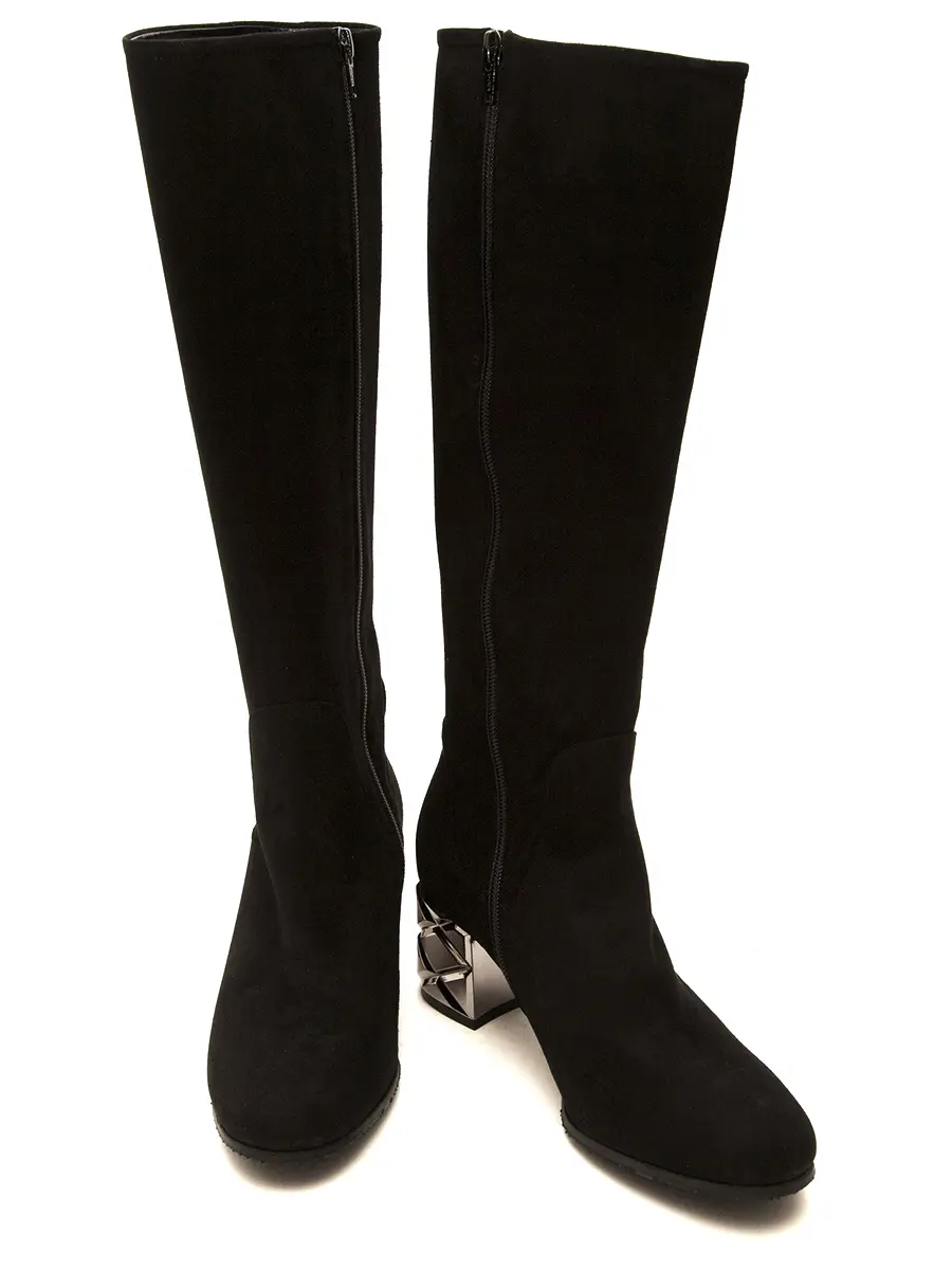 Сапоги замшевые