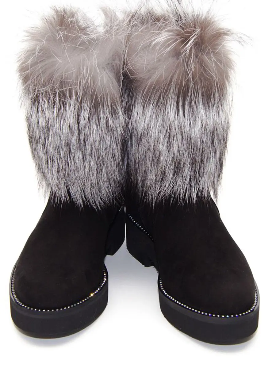 Ботинки замшевые