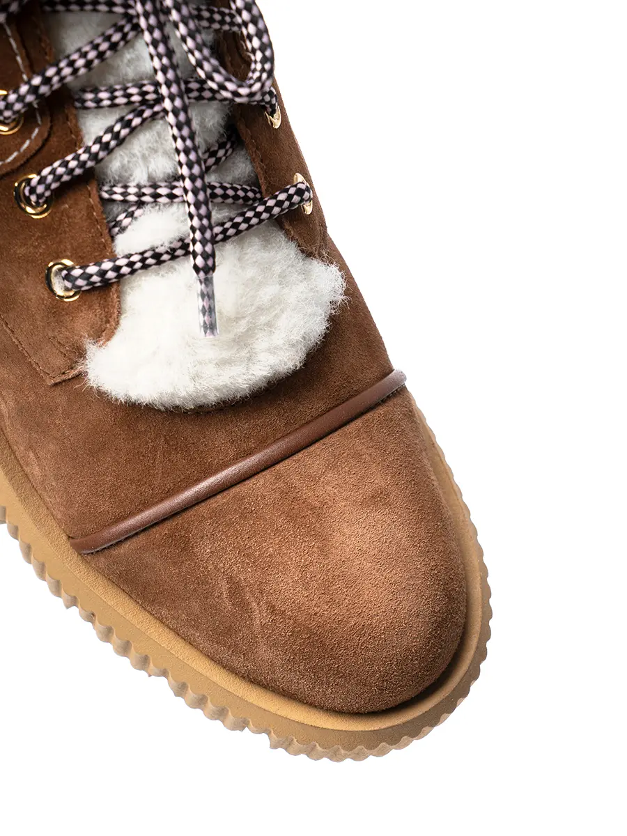 Ботинки замшевые