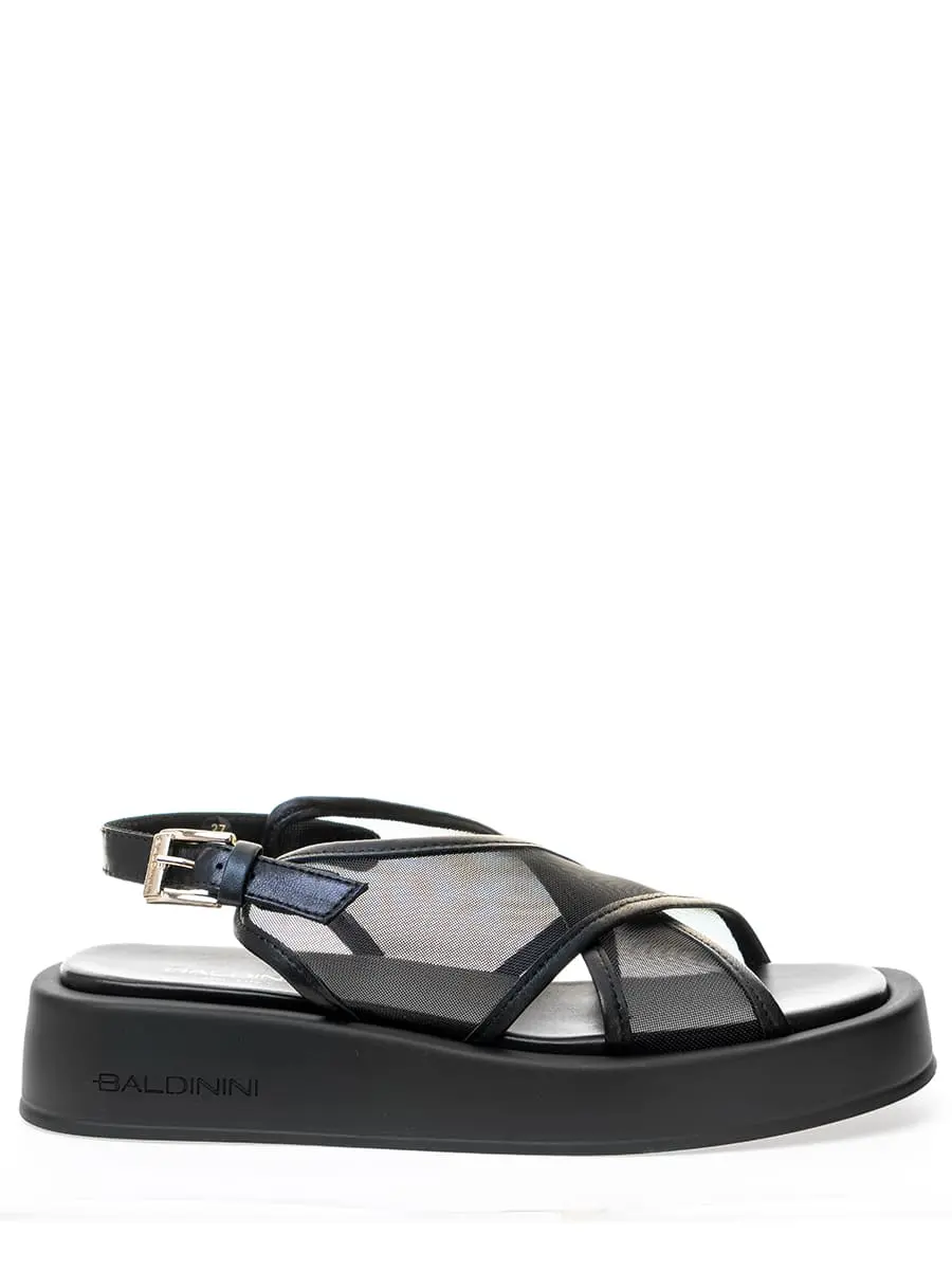 Сандалии однотонные