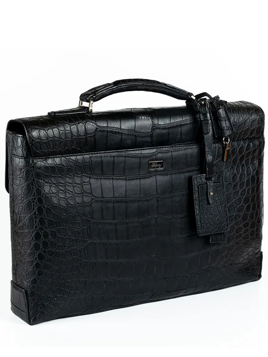 Портфель из кожи крокодила