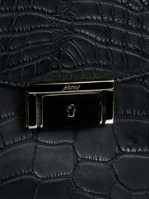 Портфель из кожи крокодила BRIONI