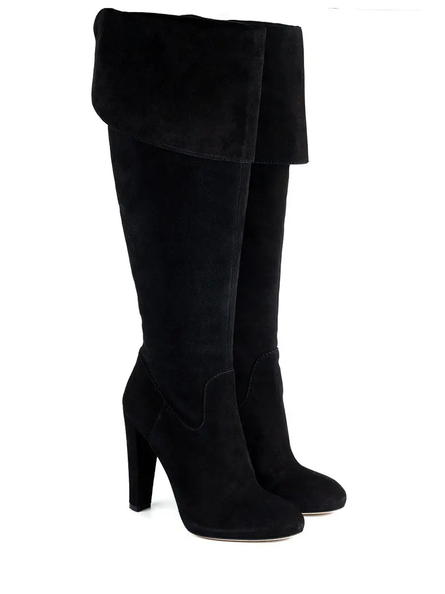 Сапоги замшевые