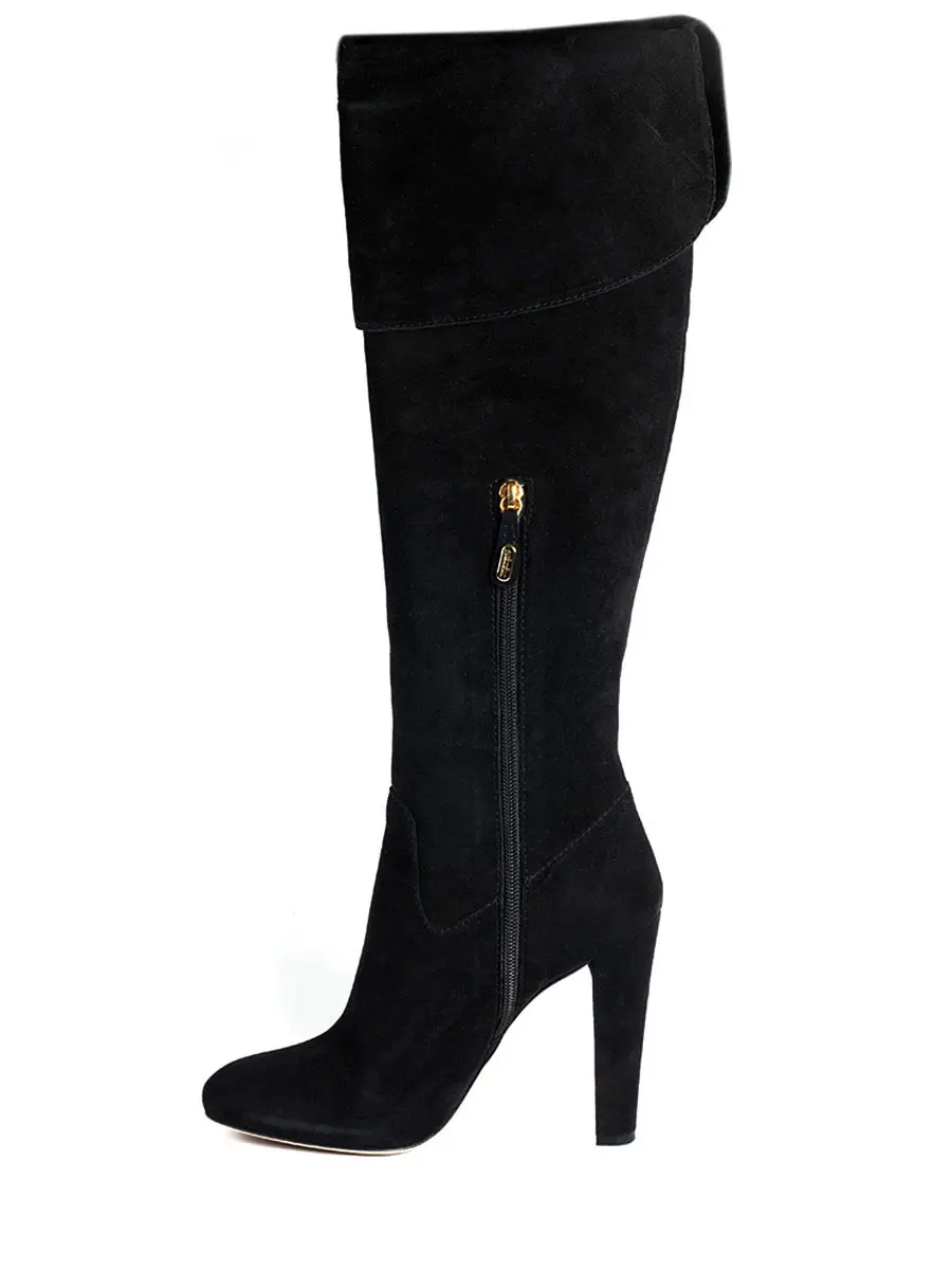 Сапоги замшевые