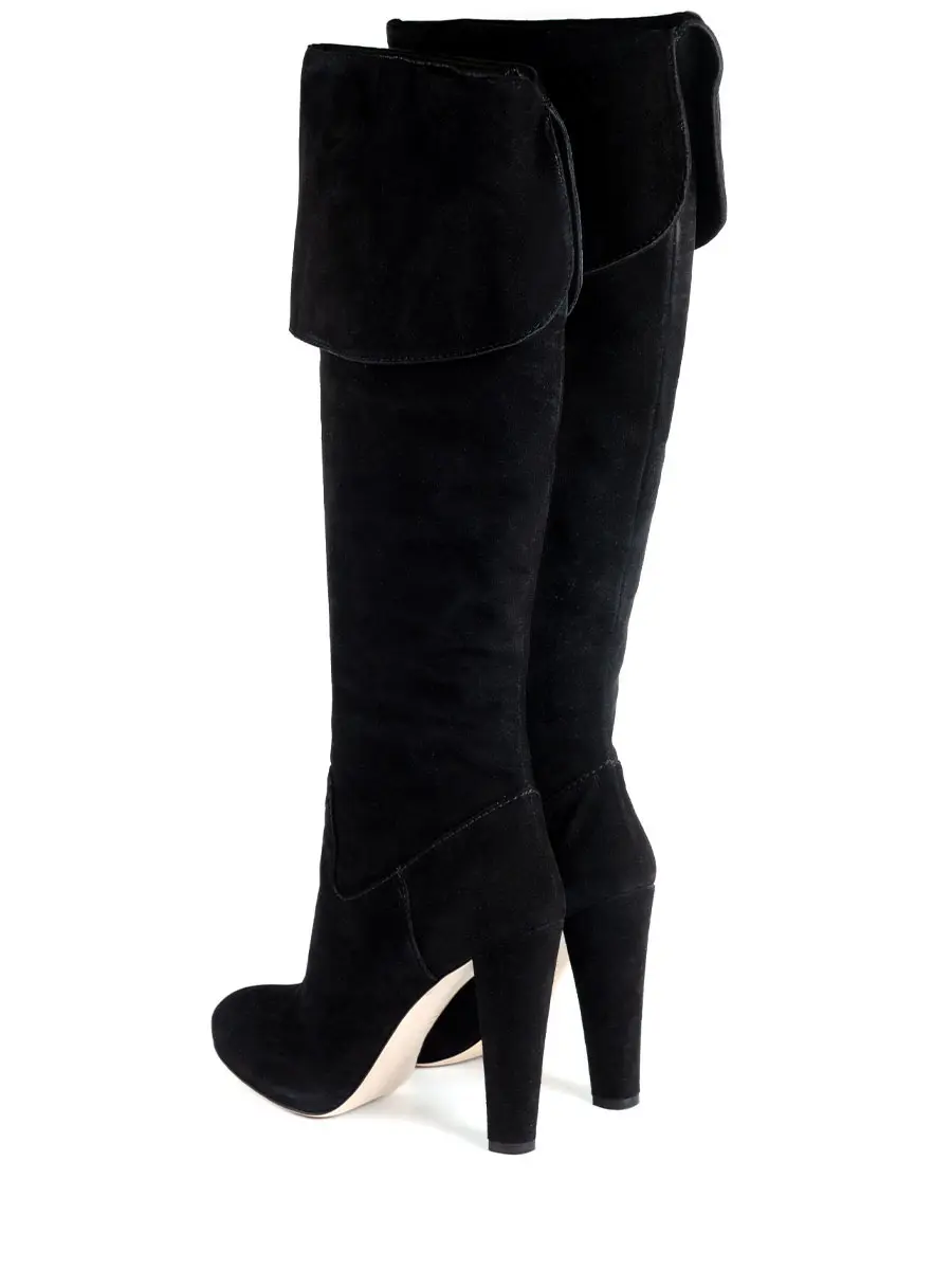 Сапоги замшевые