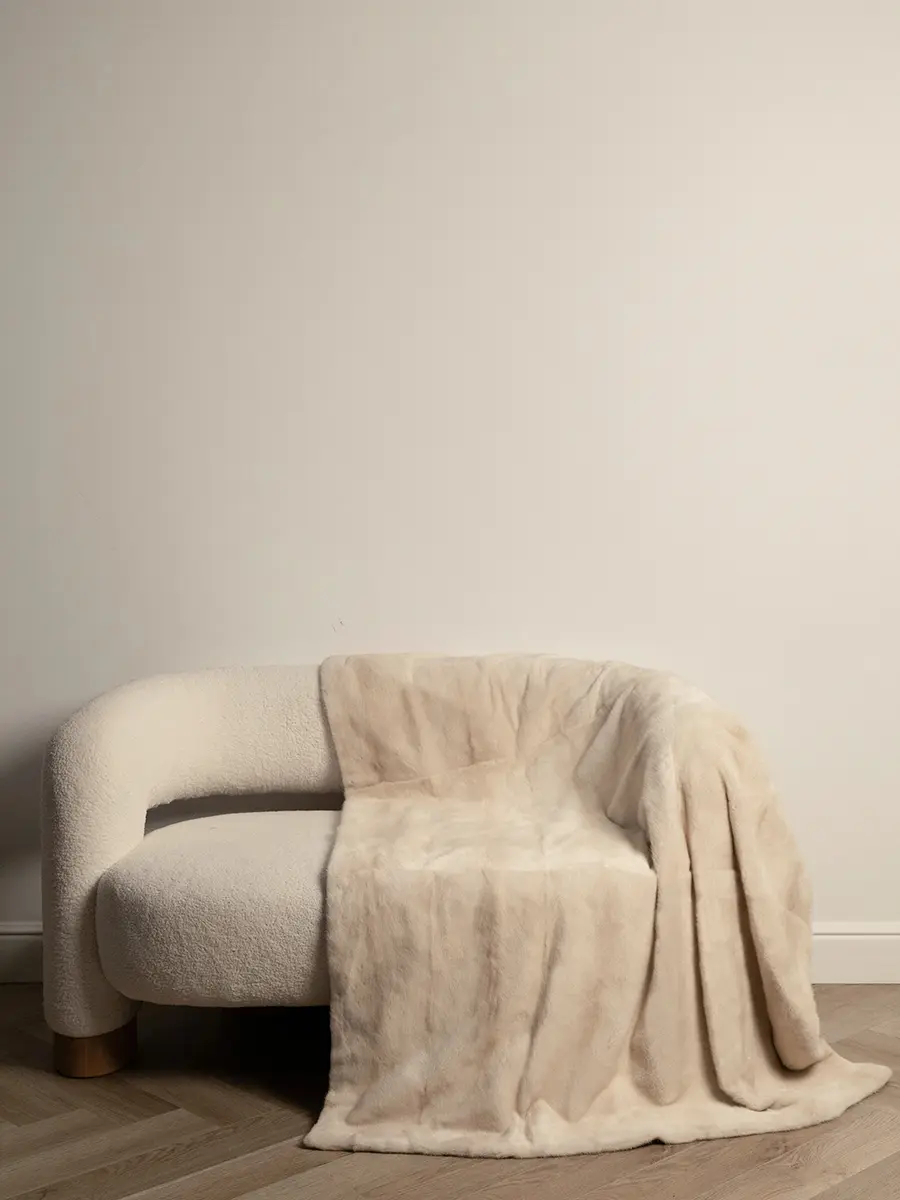 Плед норковый