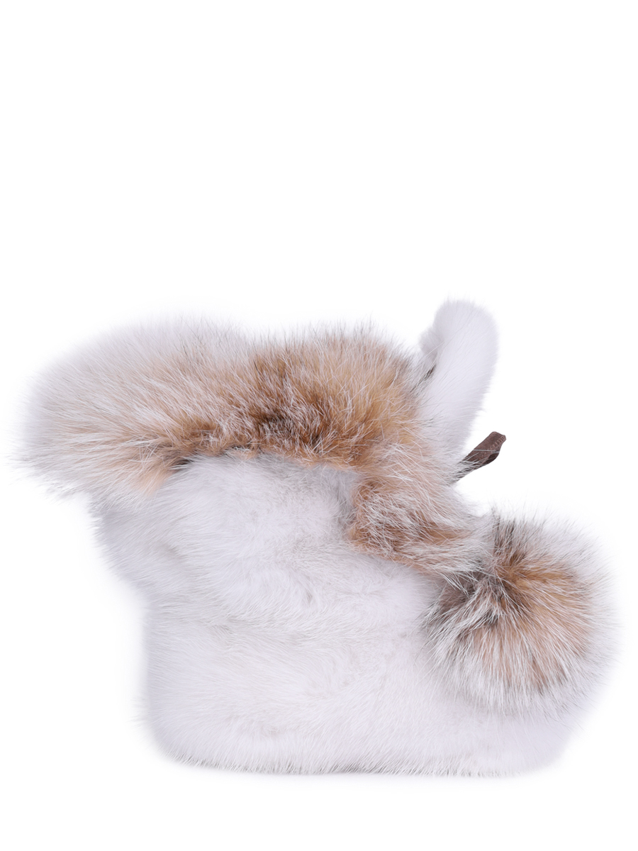 Пинетки замшевые с мехом