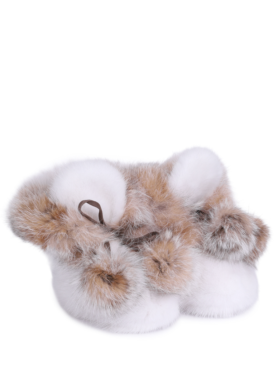 Пинетки замшевые с мехом