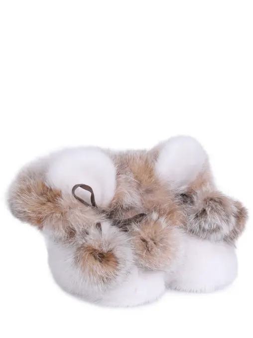 Пинетки замшевые с мехом YASAVI