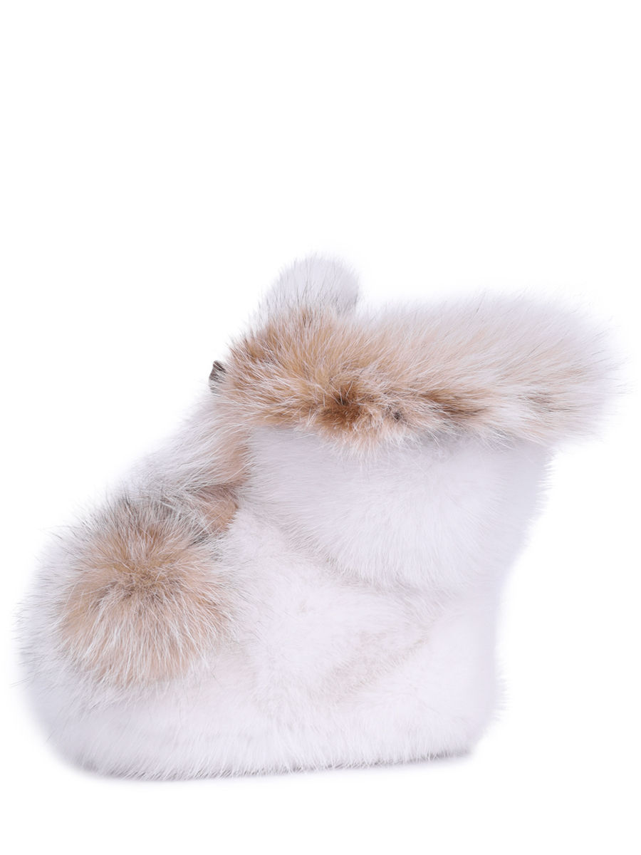 Пинетки замшевые с мехом