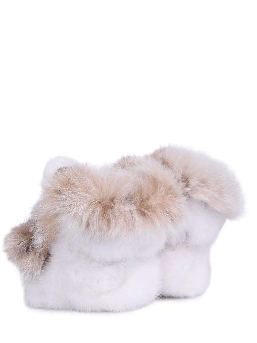 Пинетки замшевые с мехом