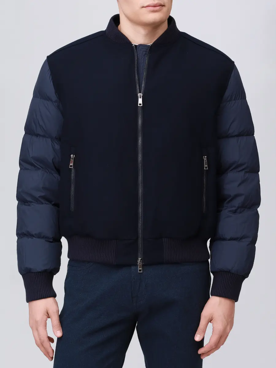 Бомбер комбинированный