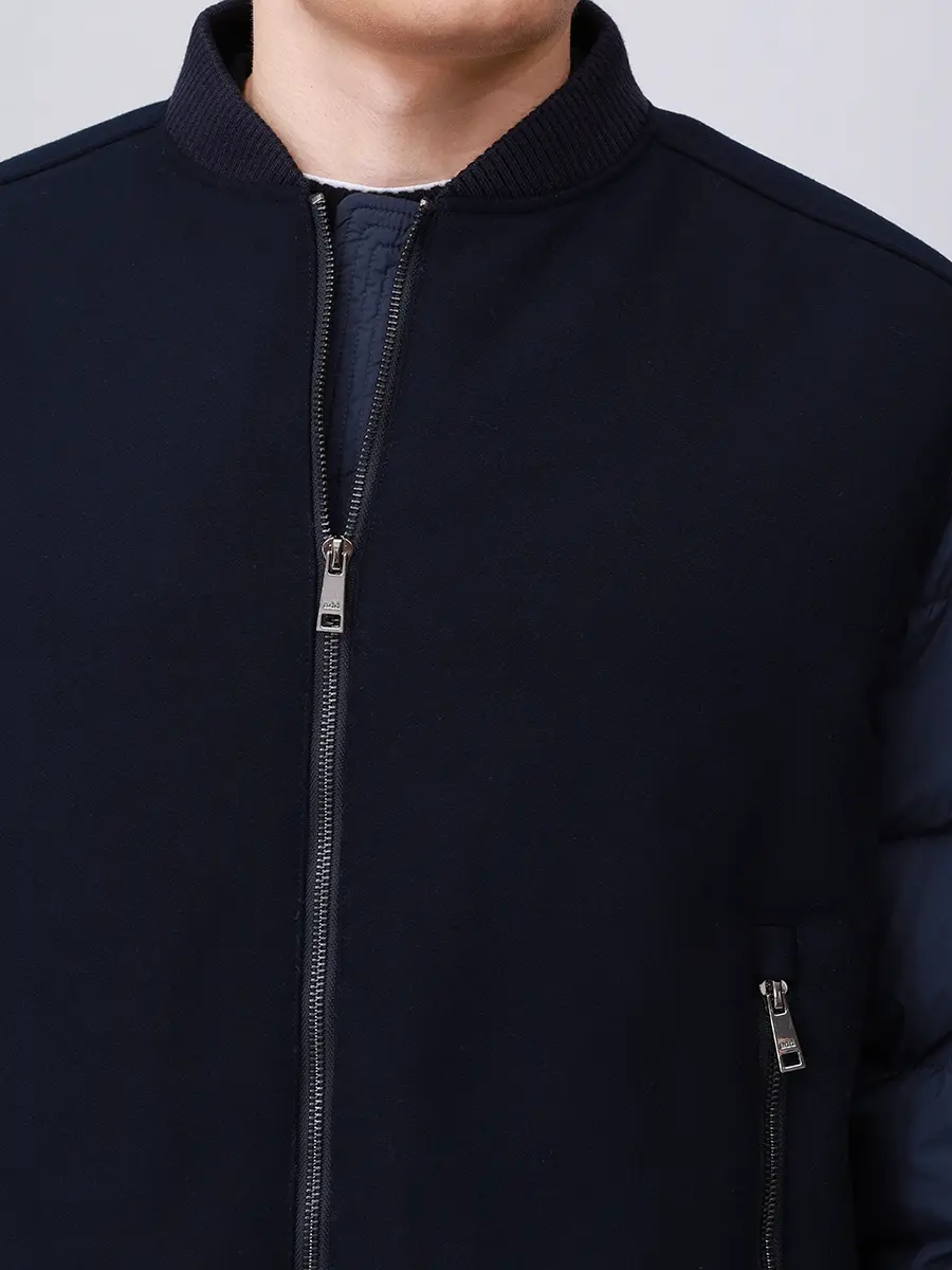 Бомбер комбинированный