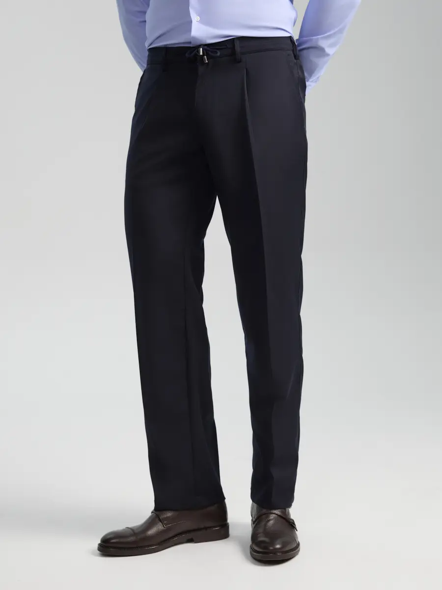 Брюки однотонные