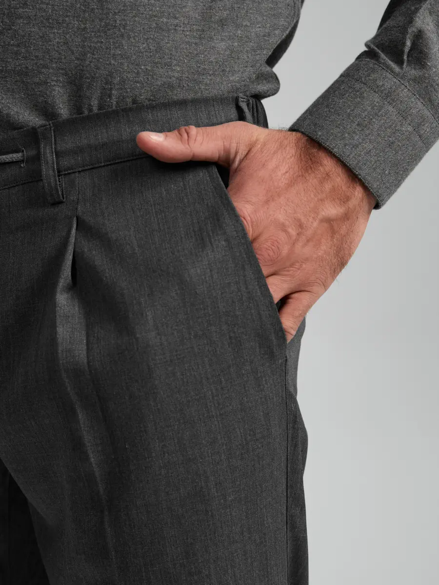 Брюки однотонные