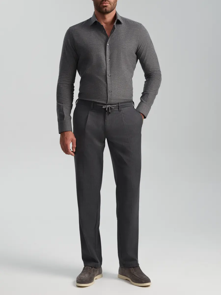 Брюки однотонные