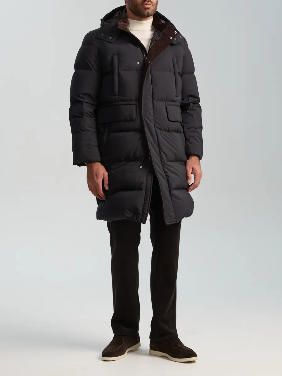 Пуховик стеганый