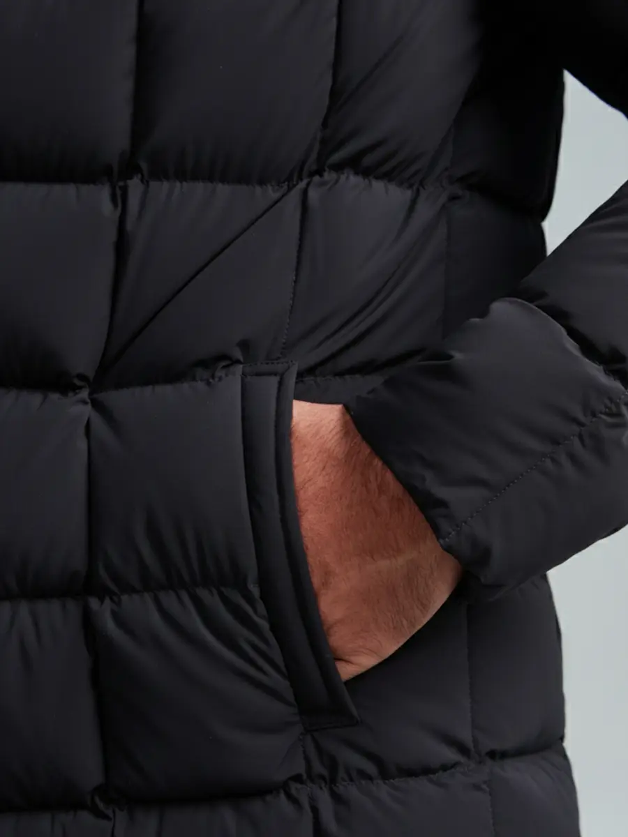 Пуховик стеганый