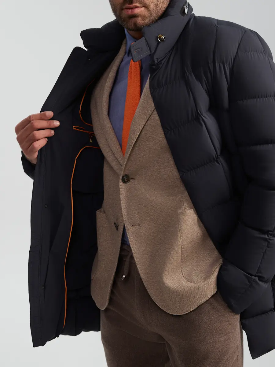 Пуховик стеганый