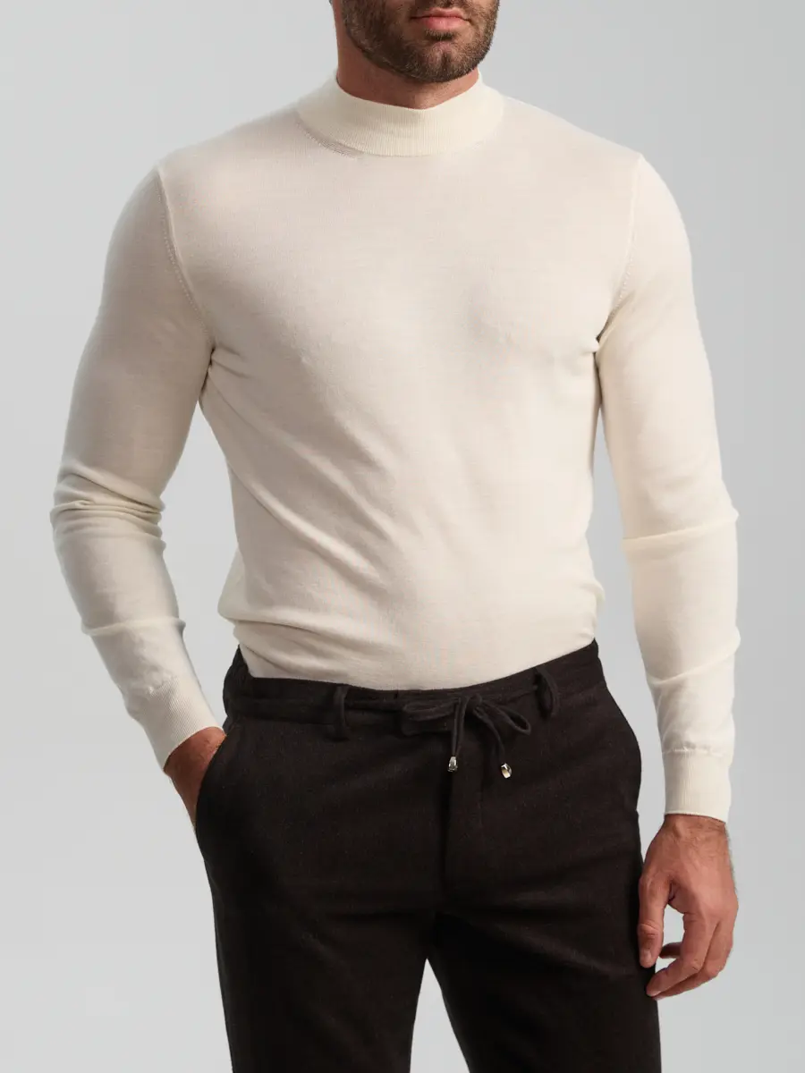 Джемпер из шерсти и шелка