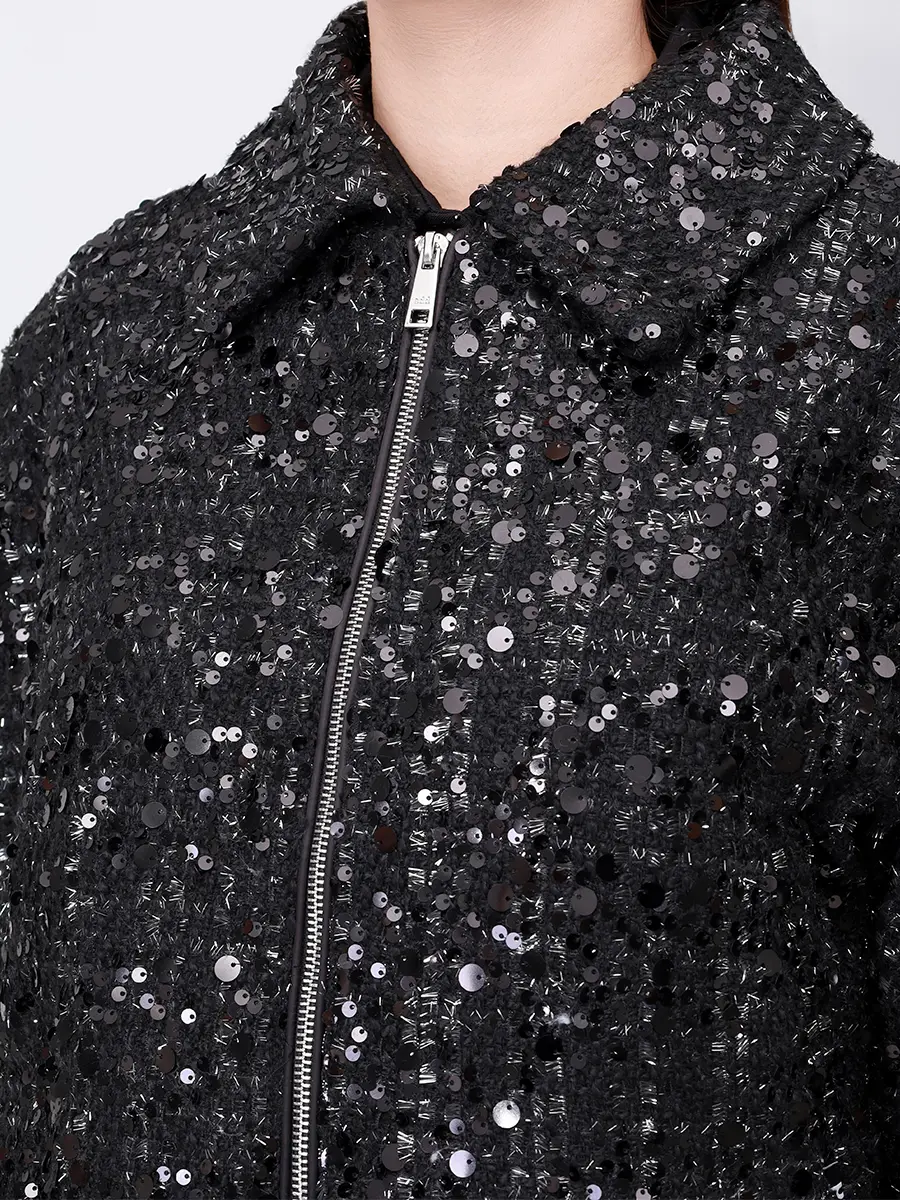 Куртка с пайетками