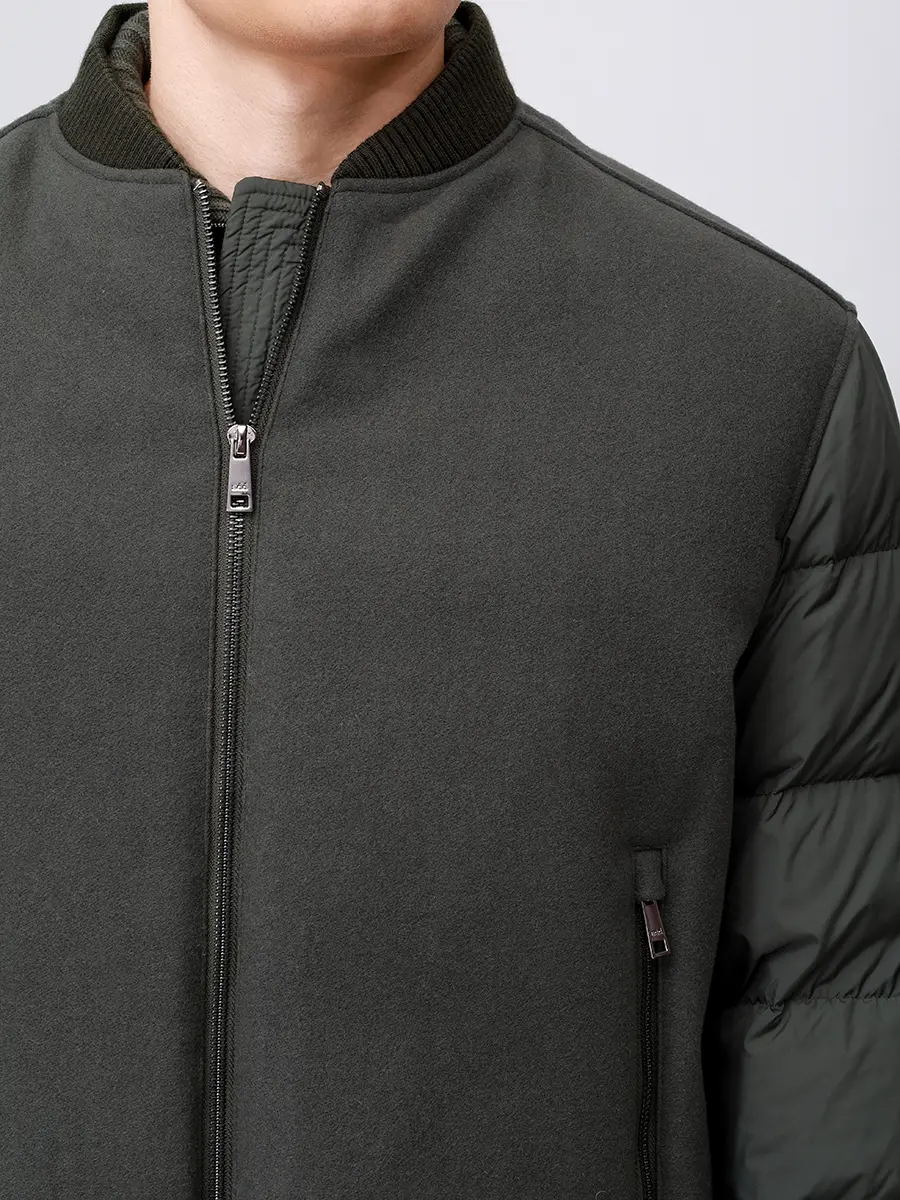 Бомбер комбинированный