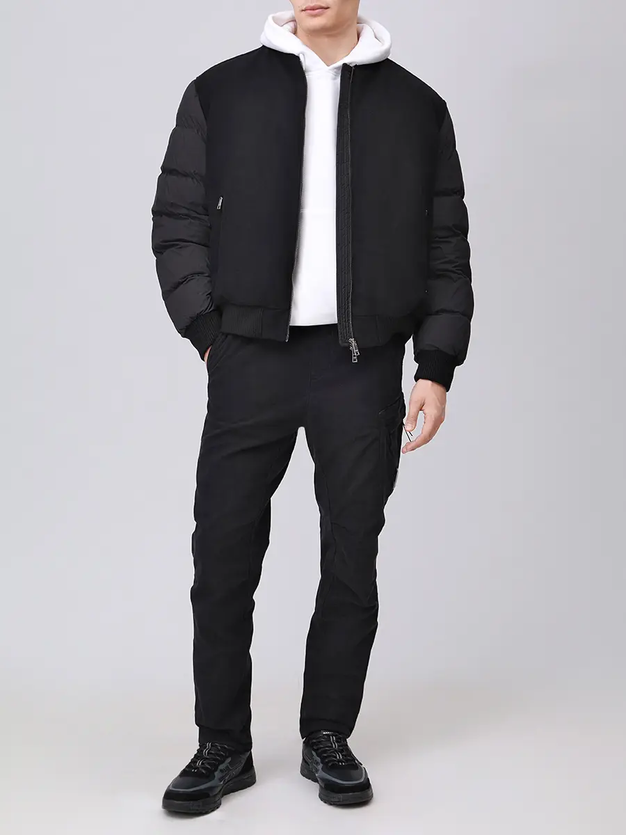 Бомбер комбинированный