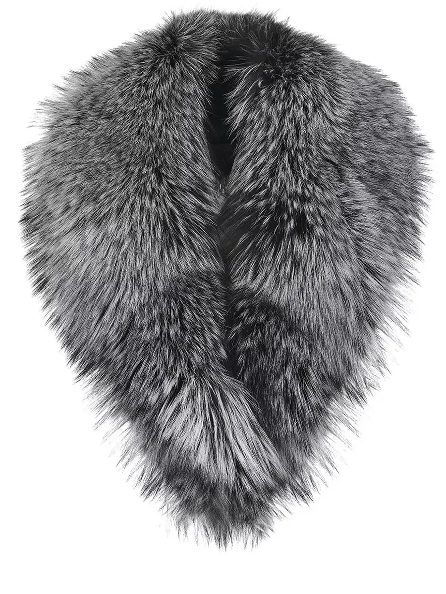 Воротник из меха лисы