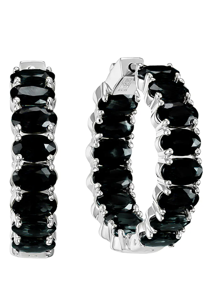 Серьги Фортуна со шпинелью