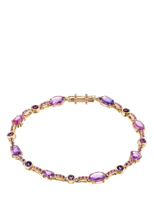 Браслет Libelle из золота с сапфирами и аметистами NATASHA LIBELLE