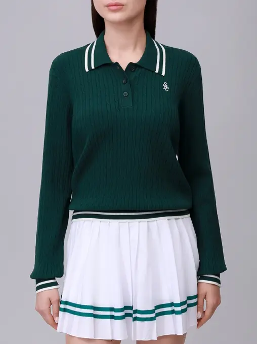 Поло из вискозы SPORTY & RICH