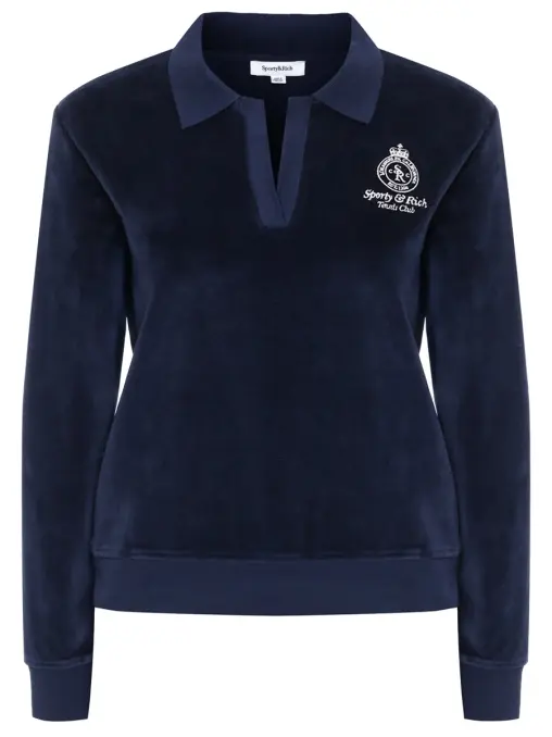 Поло хлопковое SPORTY & RICH