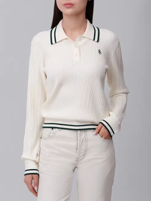 Поло из вискозы SPORTY & RICH