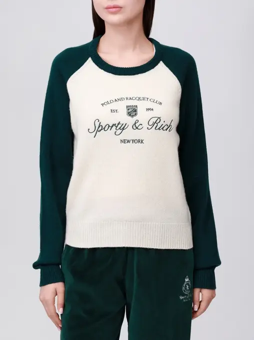 Джемпер из кашемира и шерсти SPORTY & RICH