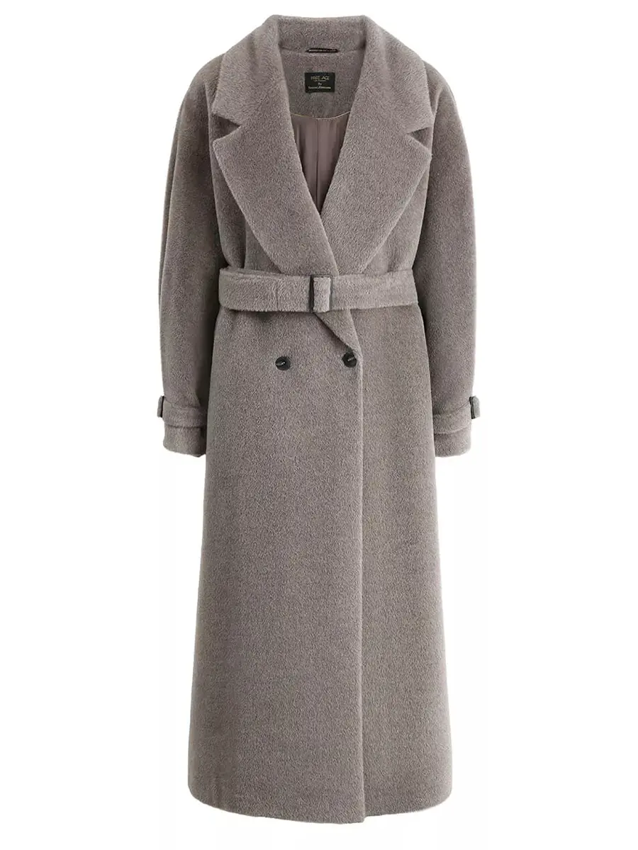 Пальто из шерсти альпака