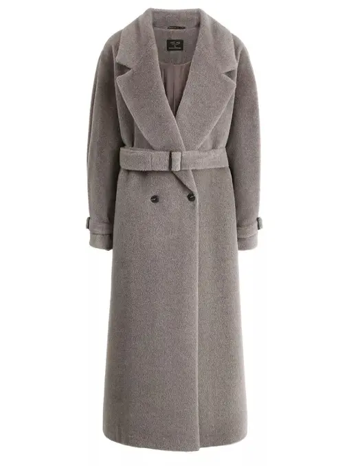 Пальто из шерсти альпака FREE AGE