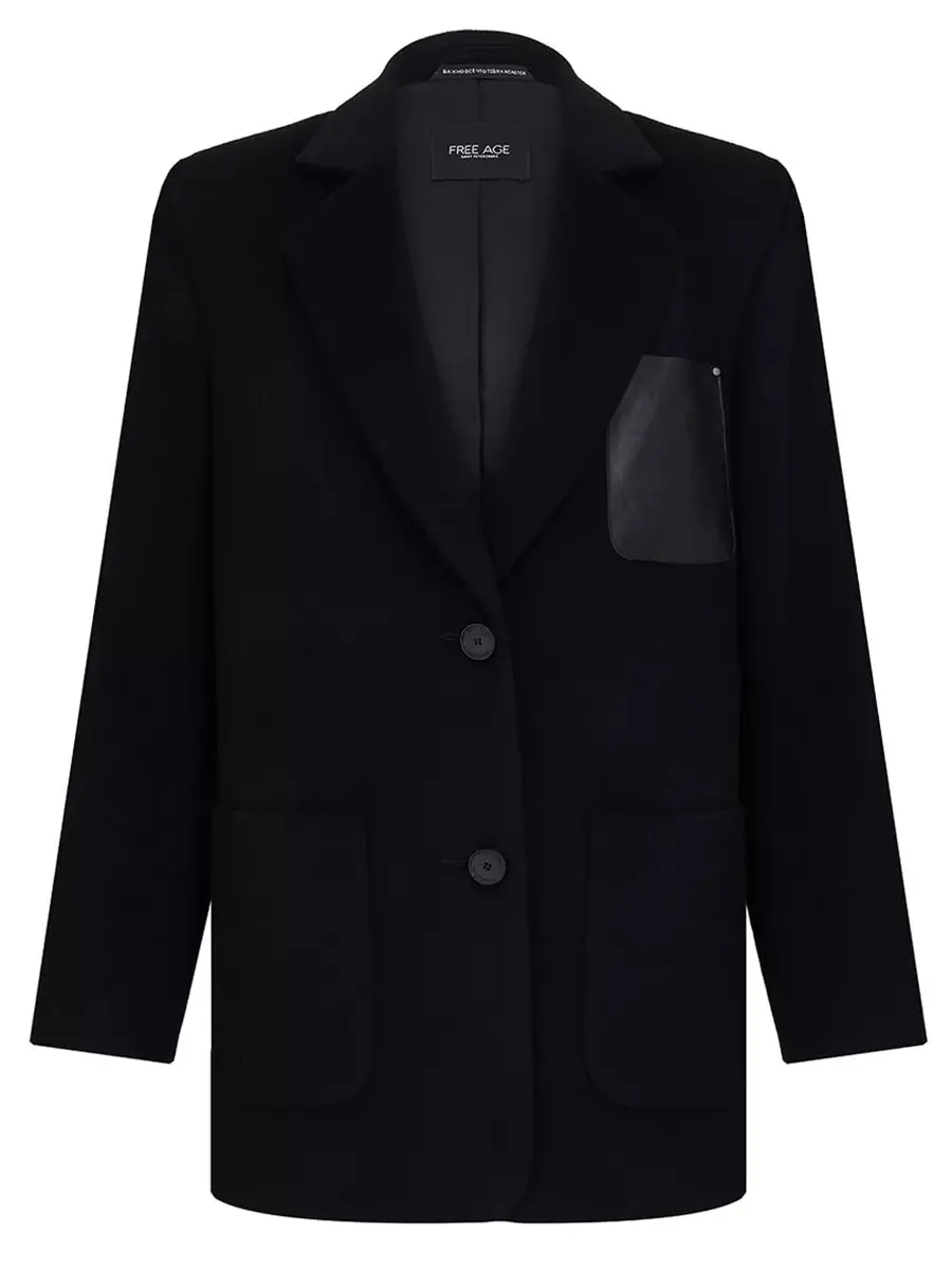 Полупальто из шерсти и кашемира