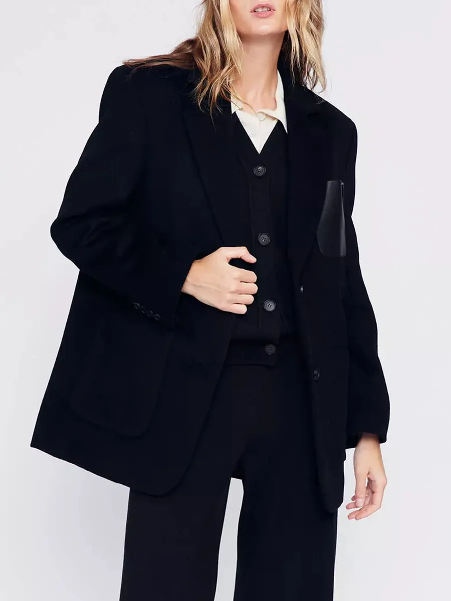 Полупальто из шерсти и кашемира