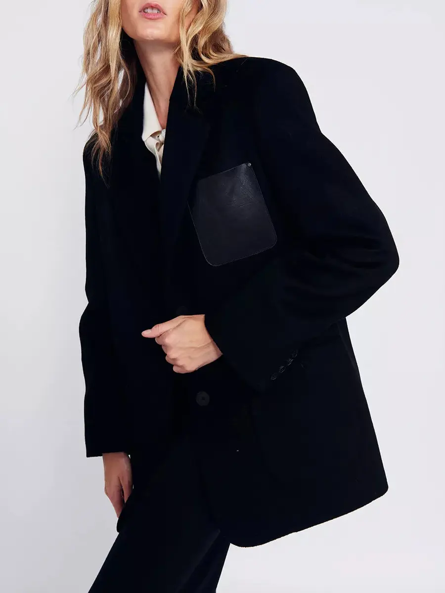 Полупальто из шерсти и кашемира