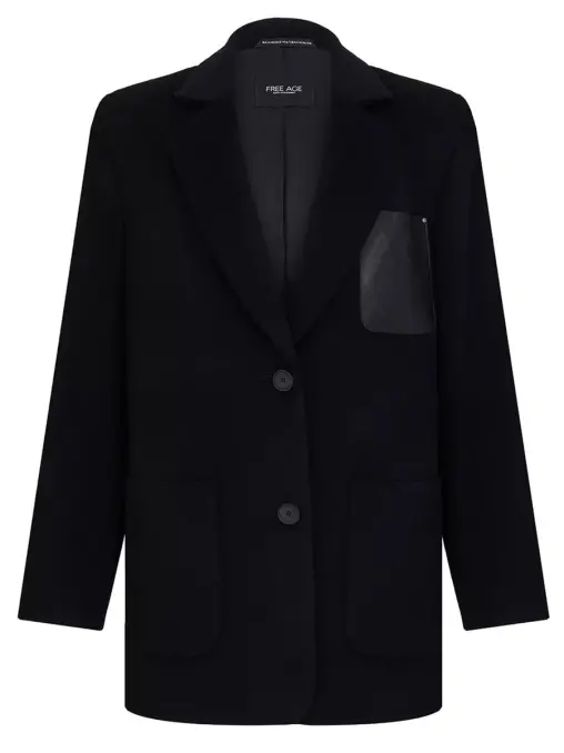 Полупальто из шерсти и кашемира FREE AGE