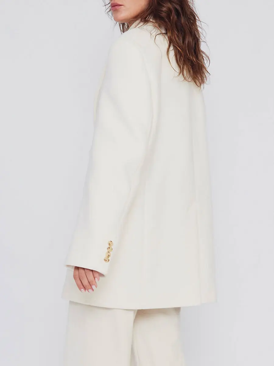 Полупальто из шерсти и кашемира