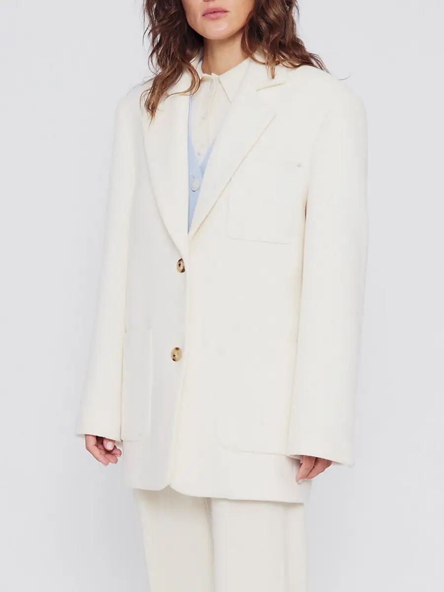 Полупальто из шерсти и кашемира