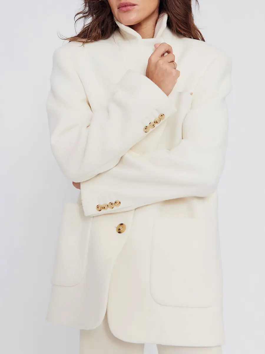 Полупальто из шерсти и кашемира