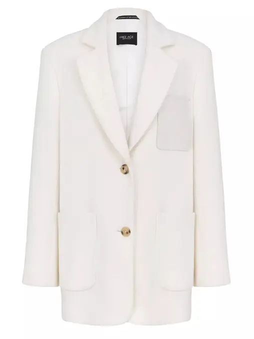 Полупальто из шерсти и кашемира FREE AGE