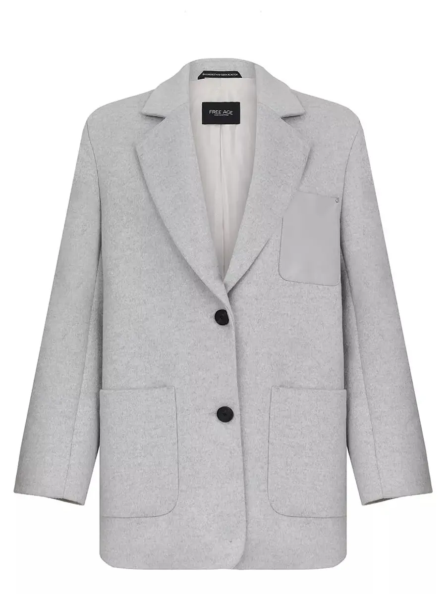 Полупальто из шерсти и кашемира