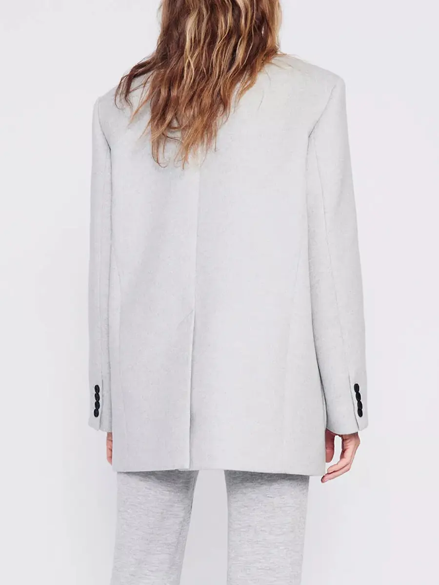 Полупальто из шерсти и кашемира