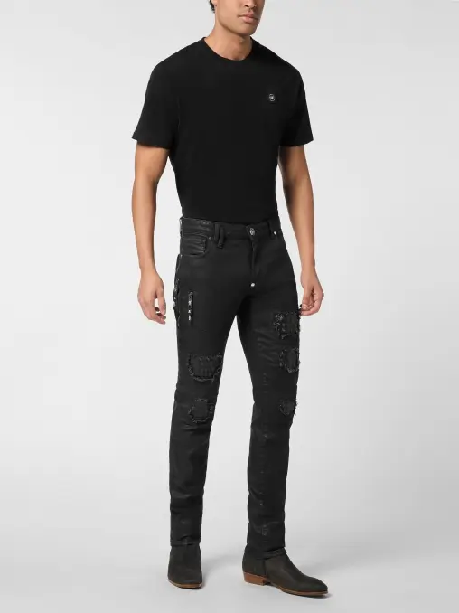 Джинсы хлопковые PHILIPP PLEIN