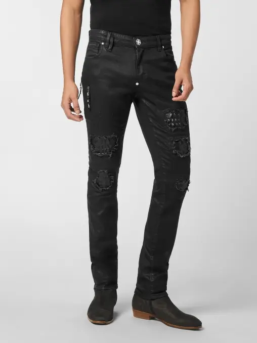 Джинсы хлопковые PHILIPP PLEIN