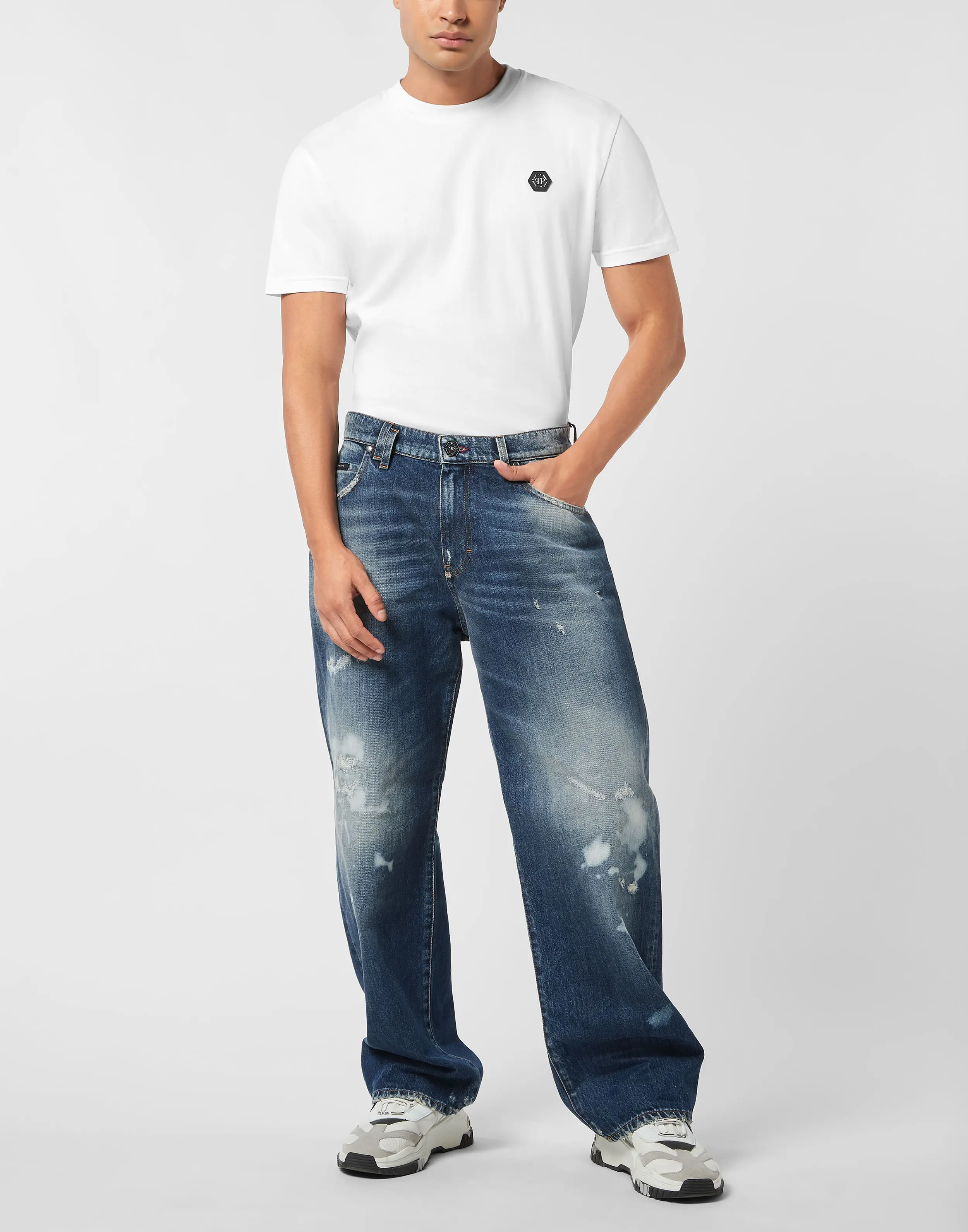 Джинсы хлопковые