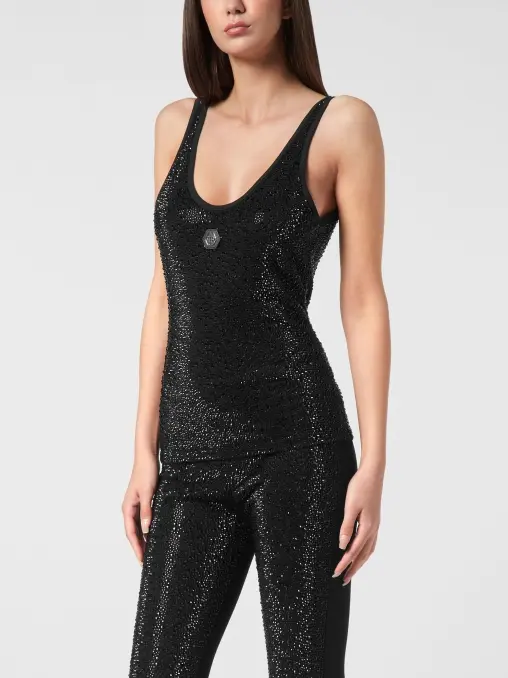 Топ со стразами PHILIPP PLEIN